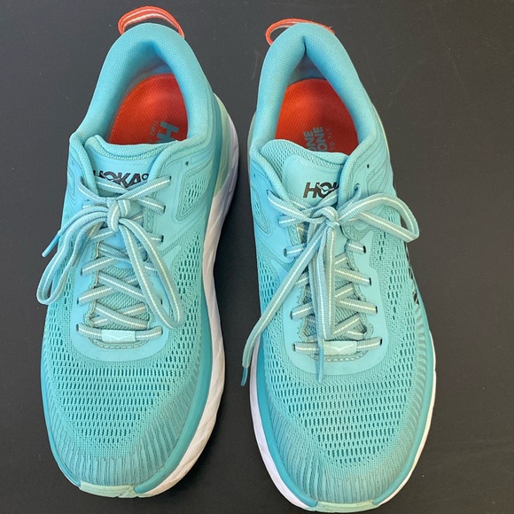 Hoka Shoes - Hoka One One W Bondi Womens sz High Cushion Running/Walking Shoes teal blue